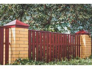 Штакетник М-образный А Монолит 0,45 Print Elite Cherry Wood Cherry Wood