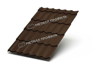 Металлочерепица Металл-Профиль Ламонтерра XL 0,5 VikingMP® E RR 32 Темно-коричневый