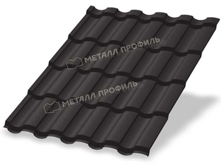 Металлочерепица Металл-Профиль Монтекристо-S 0,5 PURETAN® RR 32 Темно-коричневый