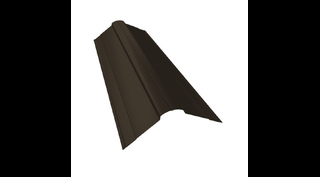Планка конька фигурного 100x100 0,45 Drap ST RR 32 (серо-зеленый)