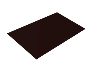 Плоский лист 0,5 Satin с пленкой RR 32 темно-коричневый 0 - в «Монолит-Металлопрокат».